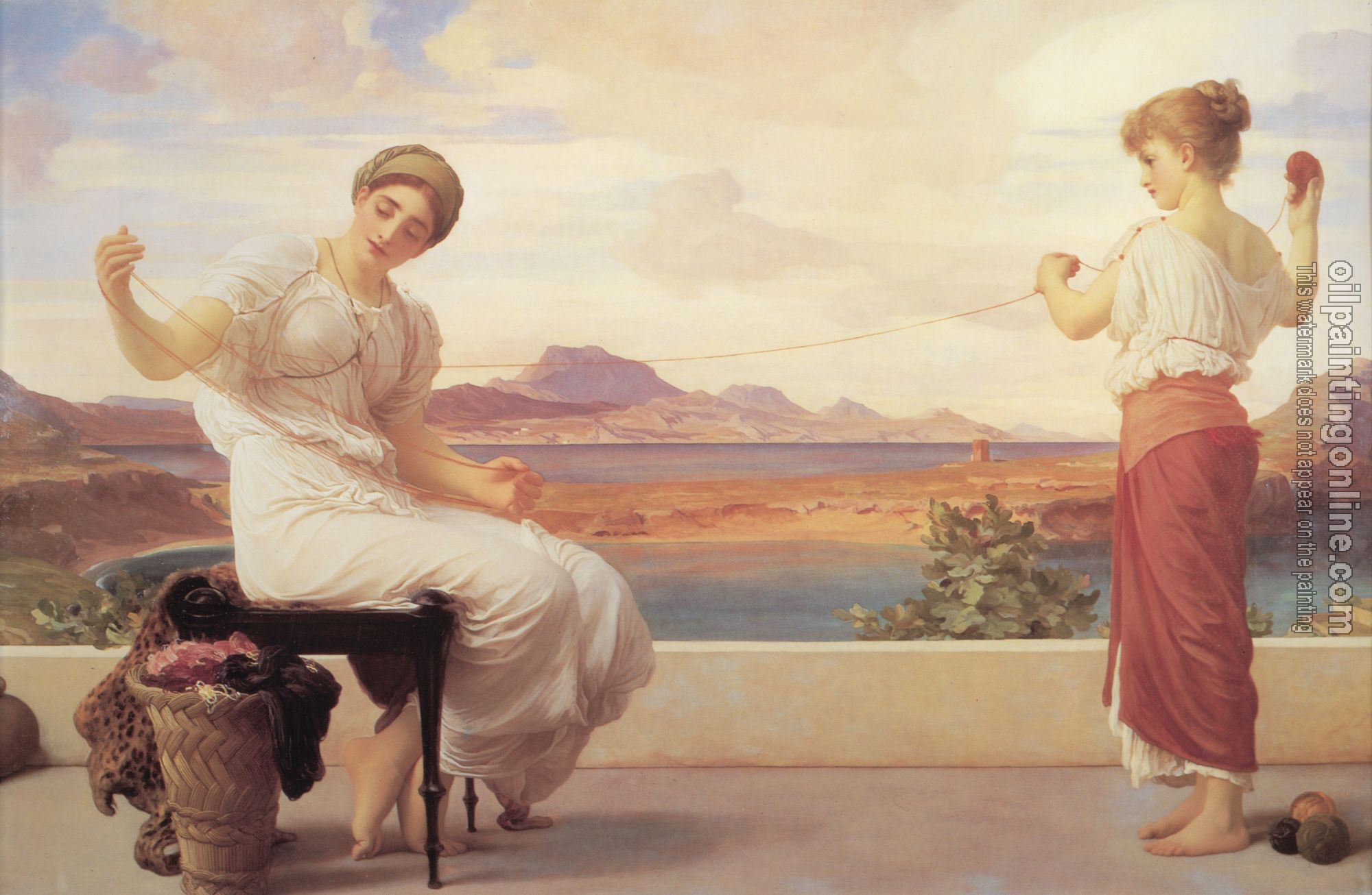 Leighton, Lord Frederick - Winding the Skein